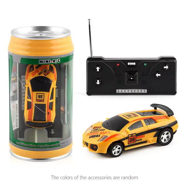 Mini RC Car in a Can. Perfect Gift. Desk toy.