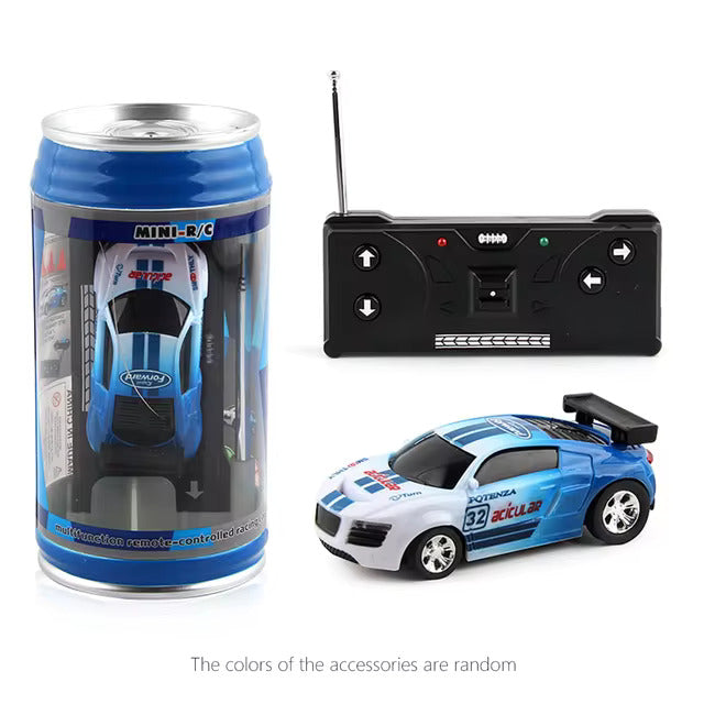 Mini RC Car in a Can. Perfect Gift. Desk toy.